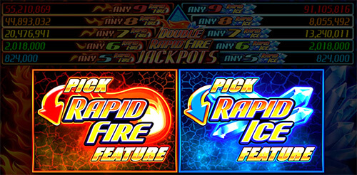Double Rapid Fire Jackpots Fire And Ice Slot